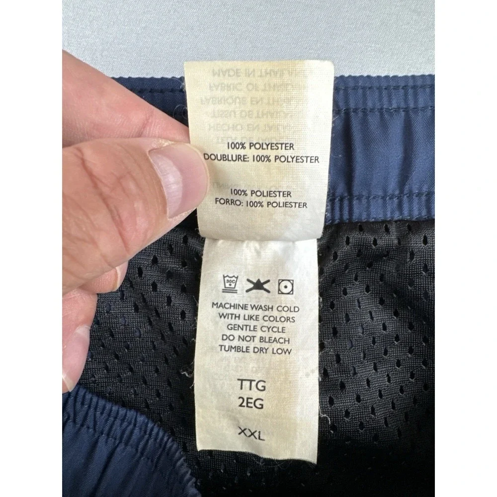 Vintage Y2K Nike Swim Trunks Men's XXL Gray Swoosh Board Shorts Silver Tag